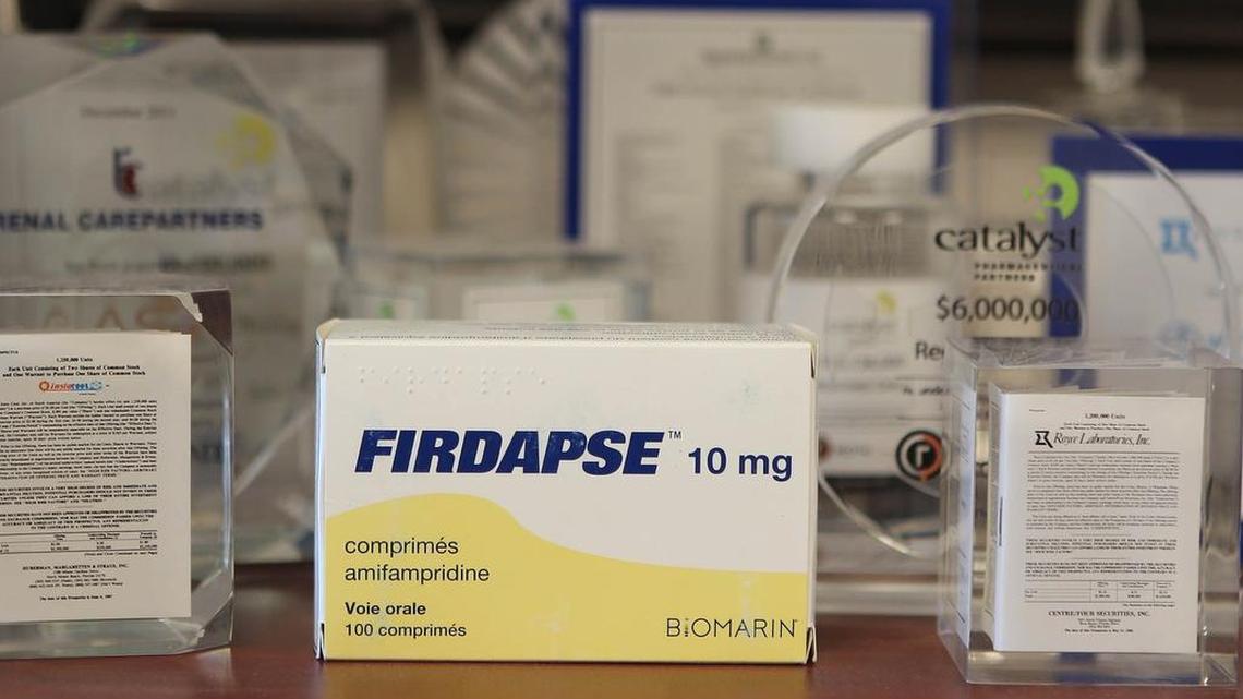 
Coral Gables-based Catalyst Pharmaceuticals is betting its future on a drug called Firdapse, which is used to treat a rare neurological disease called LEMS.
