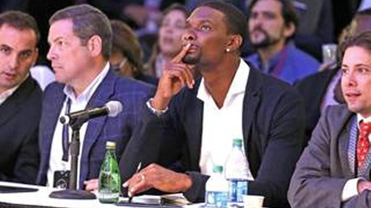 Chris Bosh was among the judges for the Startup Showcase at eMerge Americas in 2015.
