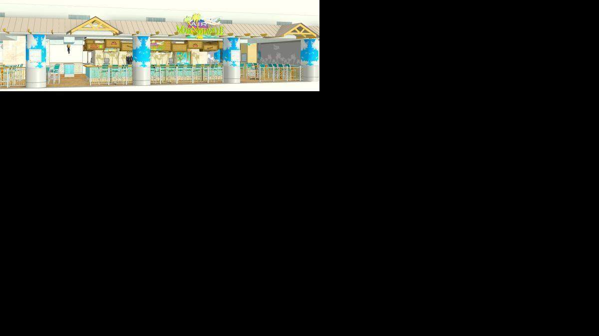 
Margaritaville, shown in this rendering, is scheduled to open in April in Miami International’s Central Terminal.
