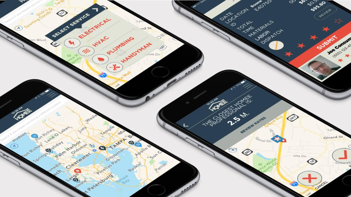 Homee on Demand, an app for finding and requesting home repair services, launched in South Florida this month.