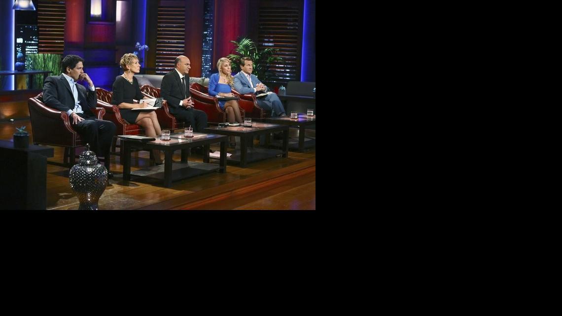 
ABC’s "Shark Tank" moguls, from left, Mark Cuban, Barbara Corcoran, Kevin O'Leary, Lori Greiner and Robert Herjavec. 
