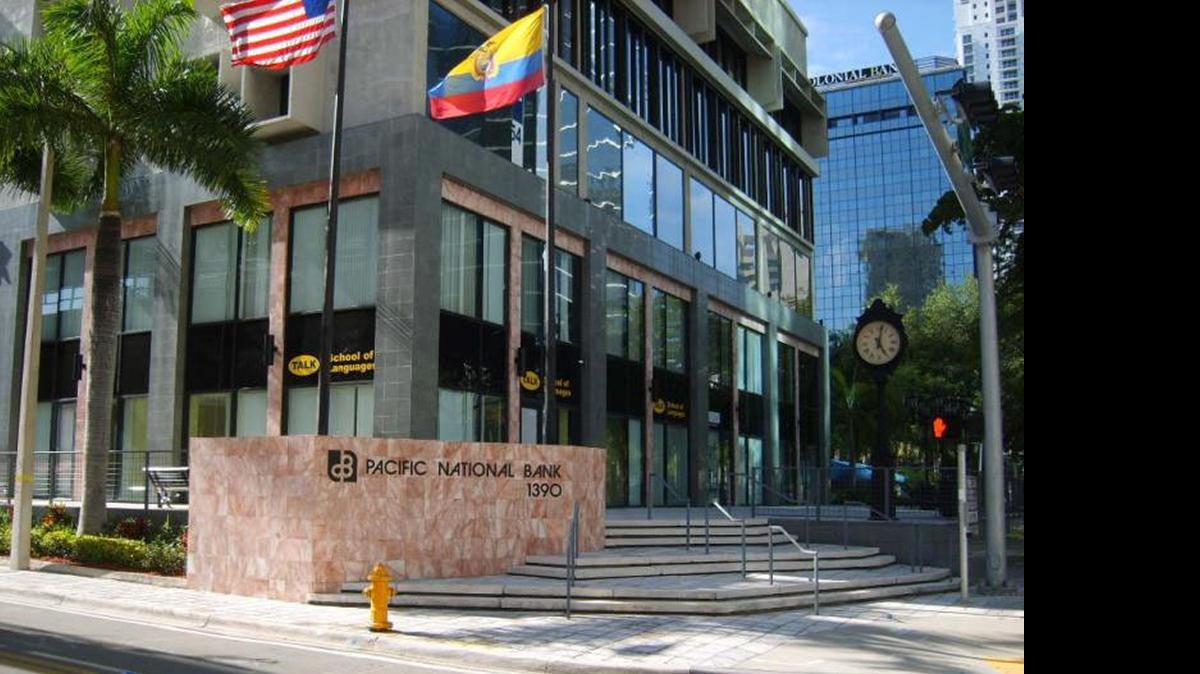 
The office of Pacific National Bank in Brickell.
