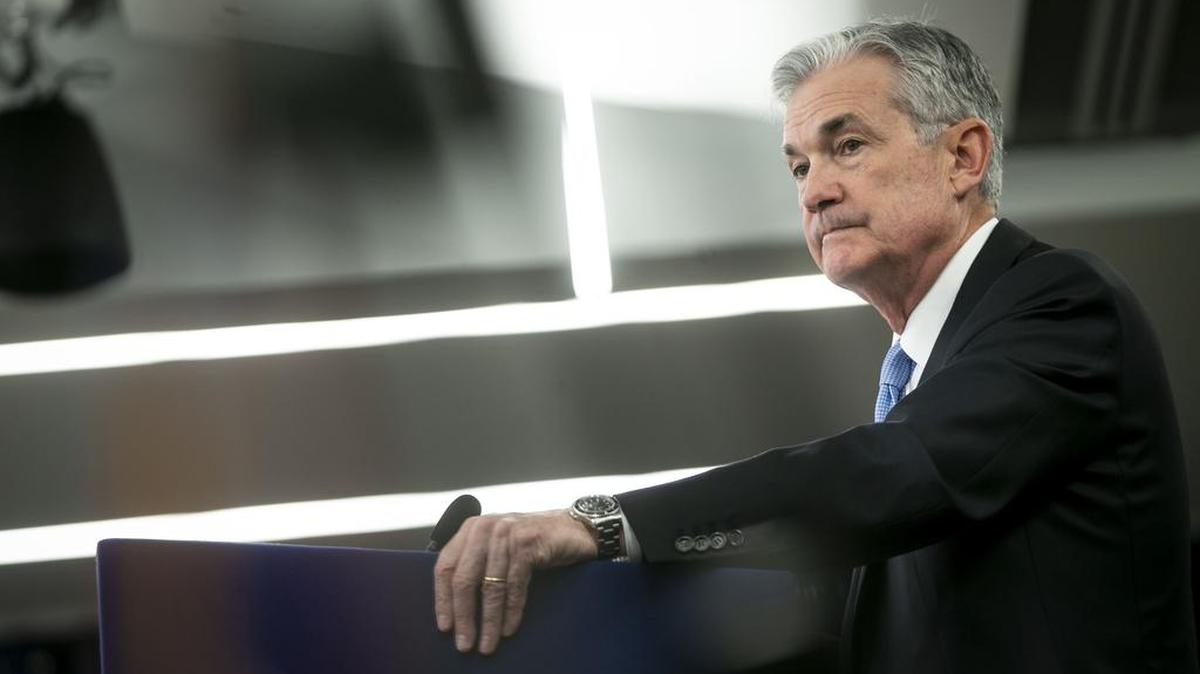 Jerome Powell, the Federal Reserve chairman, speaks in Washington in March. Central bankers do not like being seen as reacting to market fluctuations. They prefer to appear to operate at a cool distance from the heat of the daily investment markets.