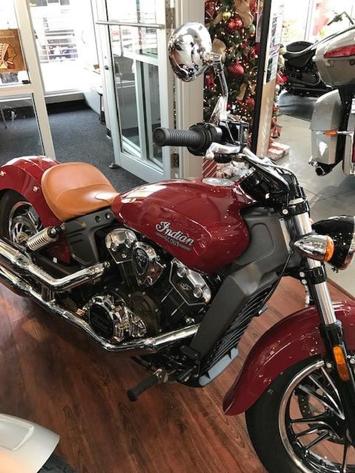 Indian Scout motorcycle.