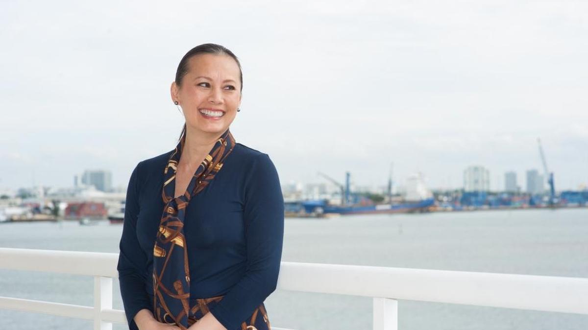Lily Tran, chief executive officer of Tran Logistics, at her headquarters in Brickell Key, Tuesday, Jan. 19, 2016.
