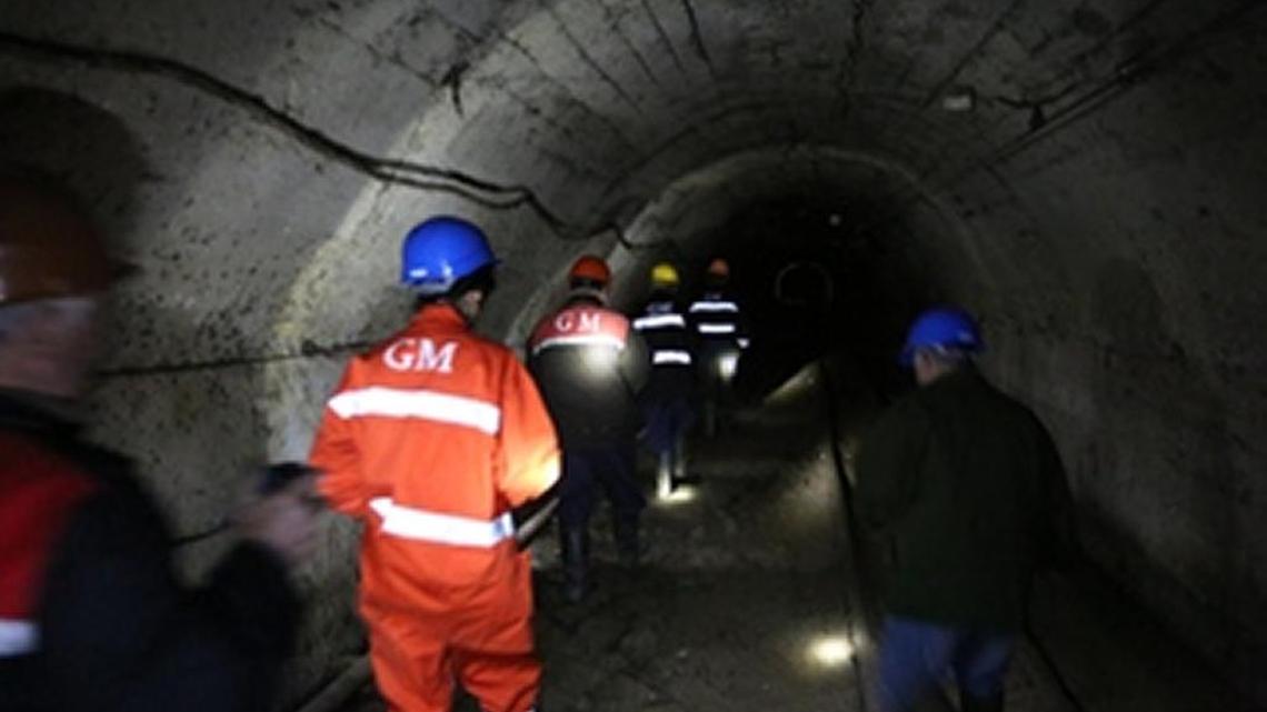 A tunnel in a mine complex in Chiatura, in the western part of the country of Georgia.