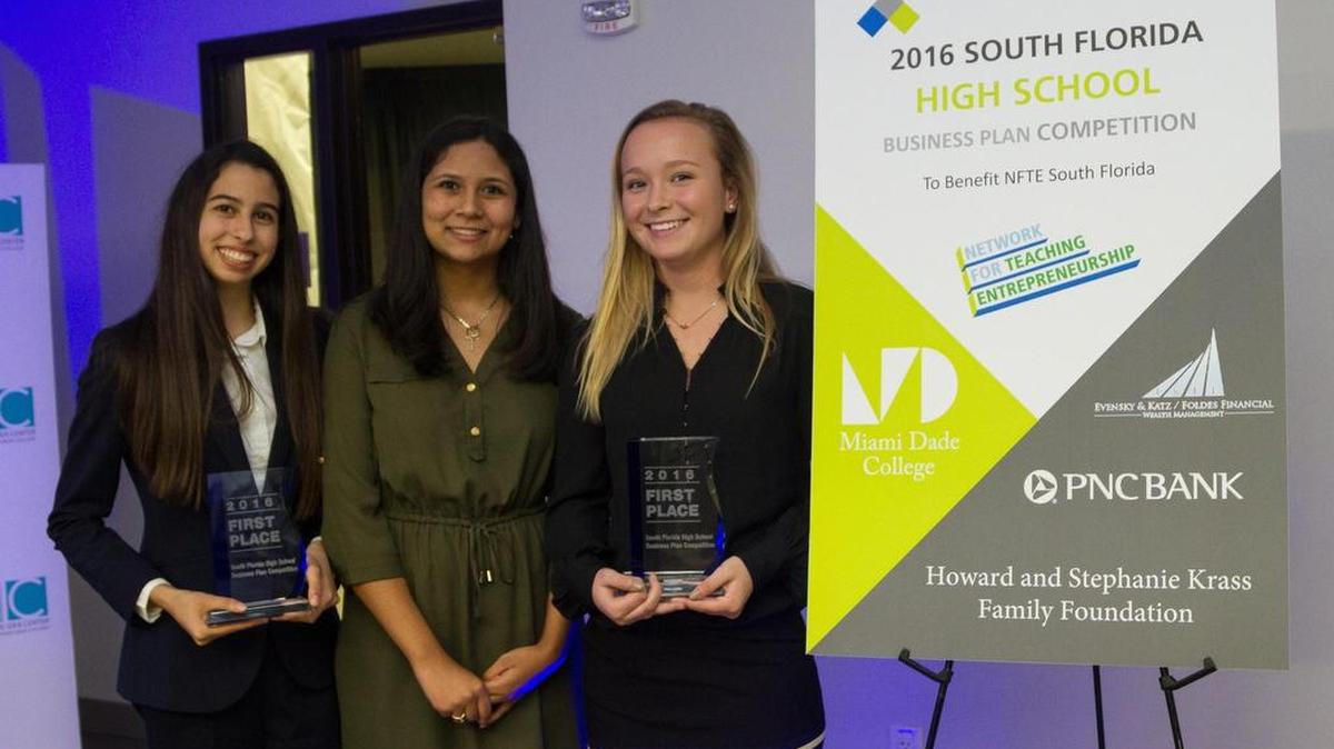 Team Vita-Pet from Gulliver Preparatory won the South Florida Business Plan Competition this month.