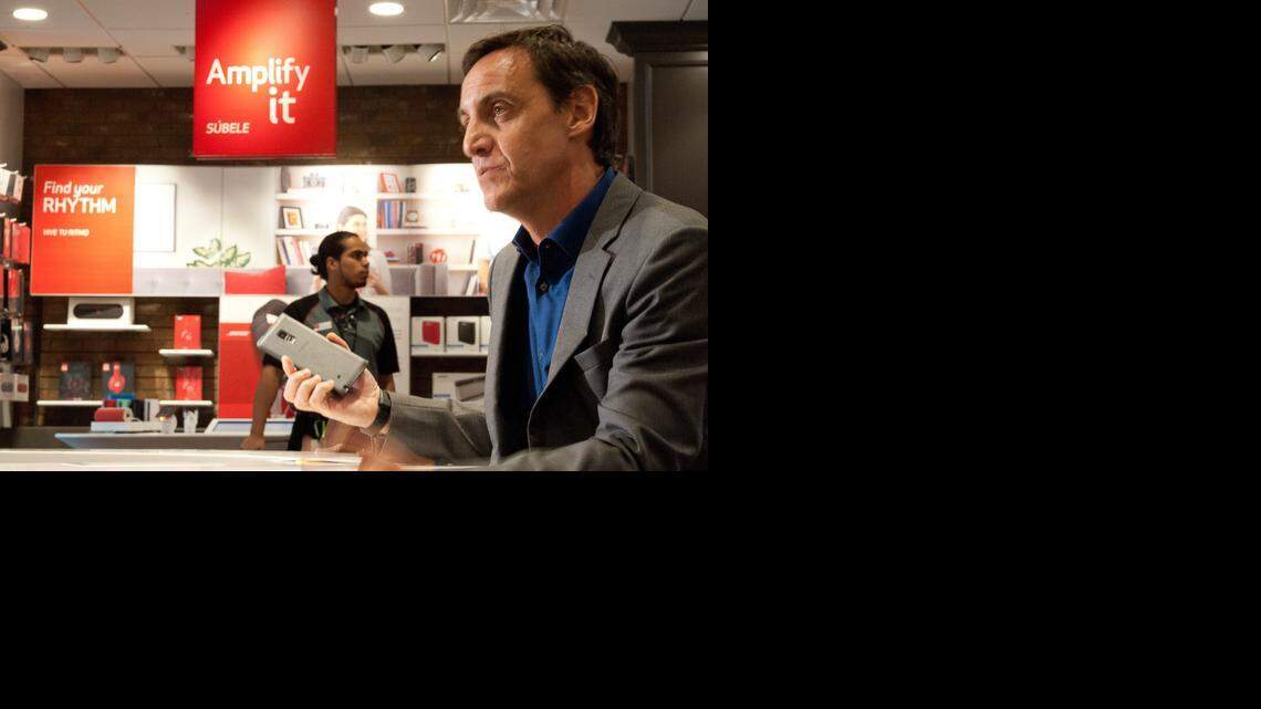 
Mariano Legaz, Florida region president for Verizon Wireless, talks about the company at the Verizon Wireless store in Dadeland, Tuesday, April 7, 2015.
