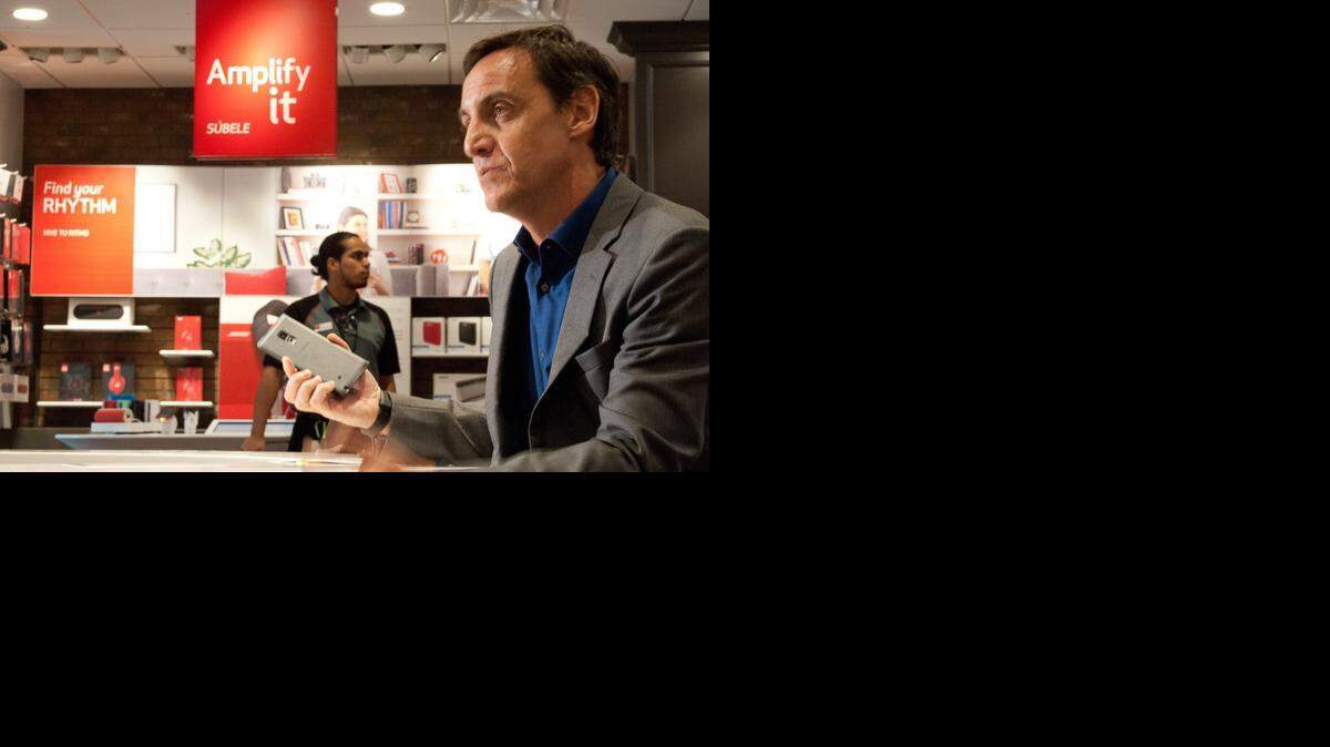 
Mariano Legaz, Florida region president for Verizon Wireless, talks about the company at the Verizon Wireless store in Dadeland, Tuesday, April 7, 2015.
