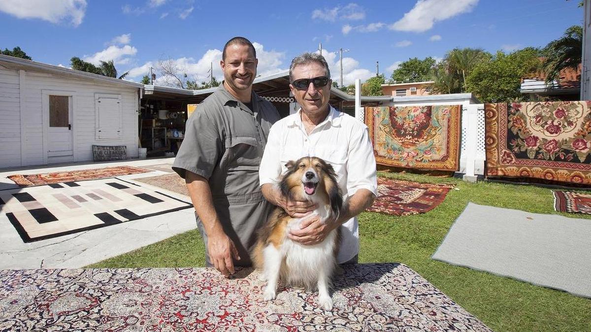 Paul Kondralian, left, and Terry Kondralian run Hilliard Rug Cleaners and Gables Oriental Rugs, which perform remediation work on carpets. A four-step process is used to clean the rugs, which can vary greatly in make and quality — from contemporary coverings to cherished family heirlooms.
