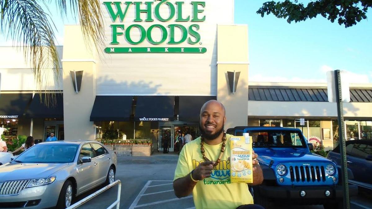 H.E. Neter Kush Ben Alkebulan is co-founder and chief beverage officer of the Palm Beach County startup that makes Banana Wave bananamilk, which is sold in Whole Foods.