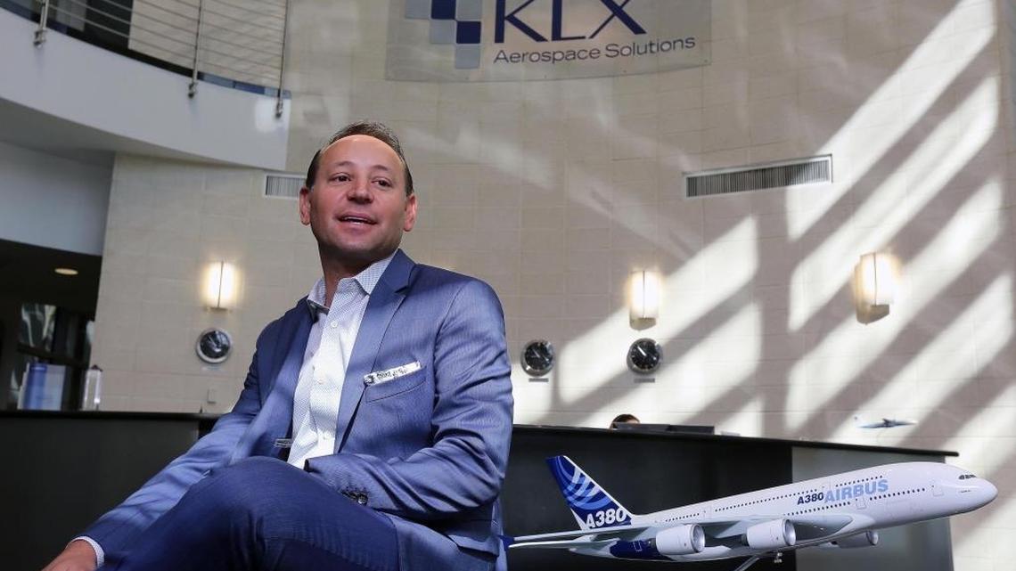 John Cuomo, group vice president and general manager of KLX Aerospace Solutions, in Doral.