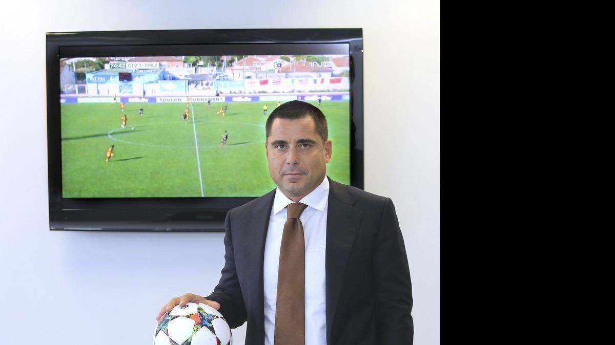 
Riccardo Silva, president and major shareholder of MP & Silva, an international sports media company, was photographed Thursday, May 28, 2015 in the MP & Silva conference room, which streams live soccer matches. The office is at 1001 Brickell Bay Dr., Miami. 
