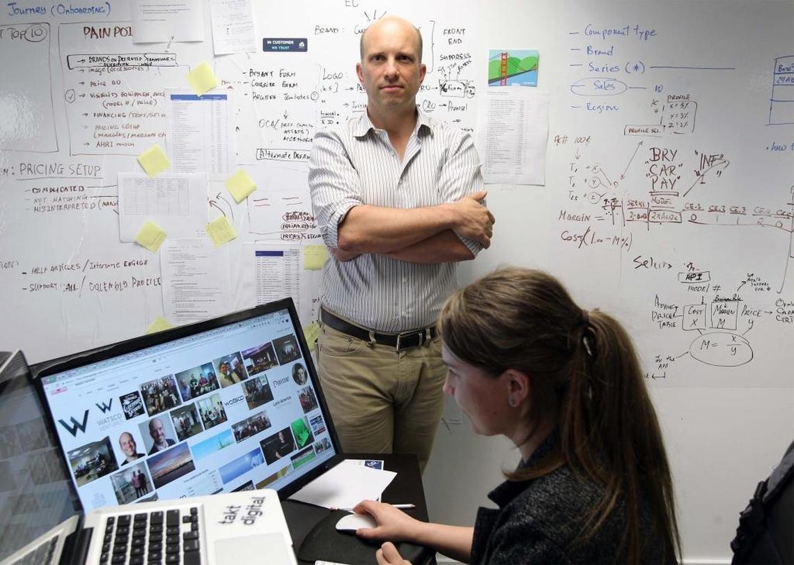 Ivan Rapin-Smith, of Watsco Ventures, photographed at the company’s headquarters in Coconut Grove on Tuesday, February 14.