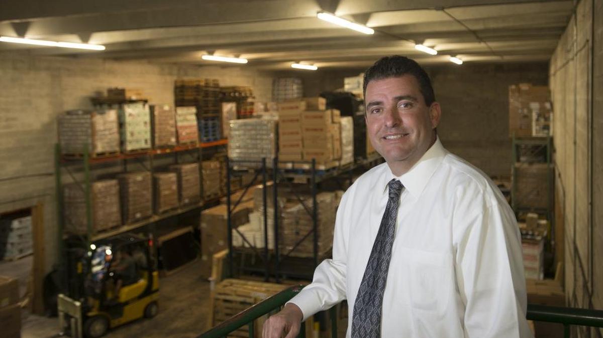 Ralph De La Rosa Jr., president of Imperial Freight Brokers, inside his warehouse in Doral .