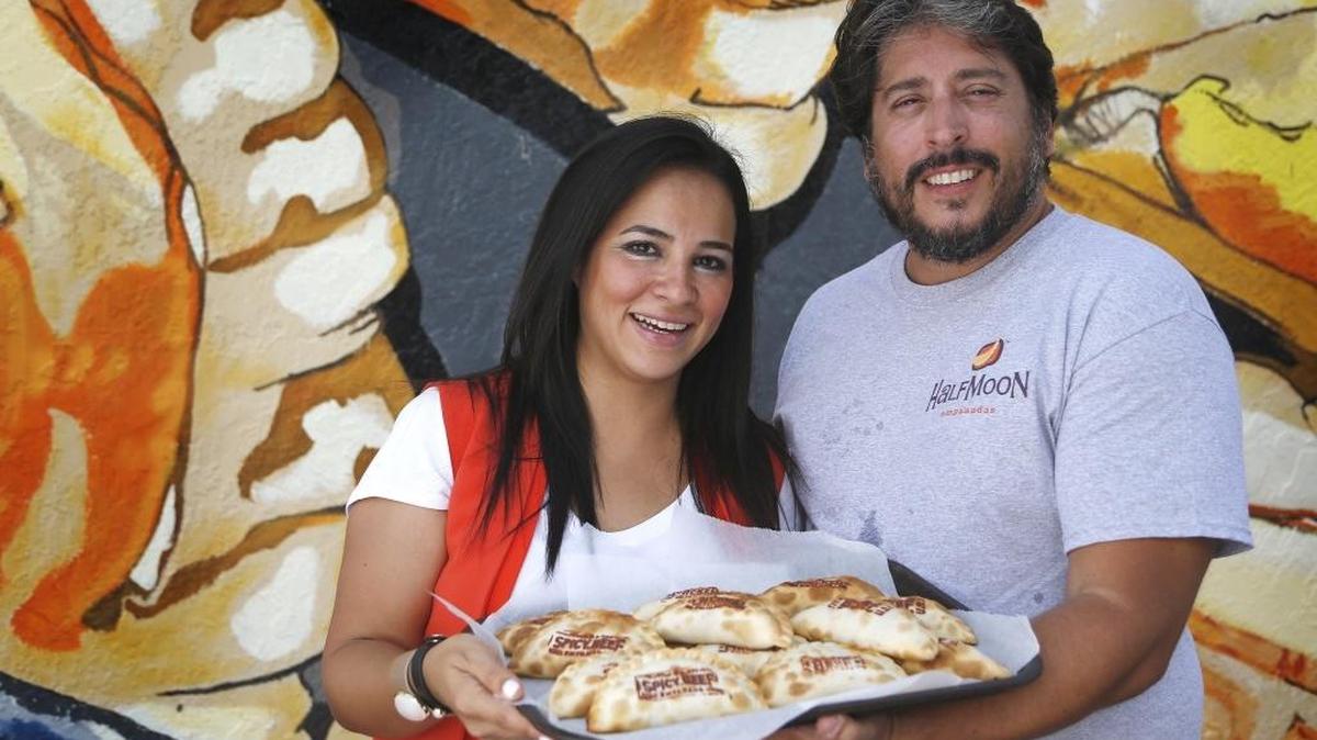 Pilar Guzman Zavala and Juan Zavala are a husband and wife team behind Half Moon Empanadas. The company is growing rapidly with stores at MIA, UM, FIU and elsewhere.
