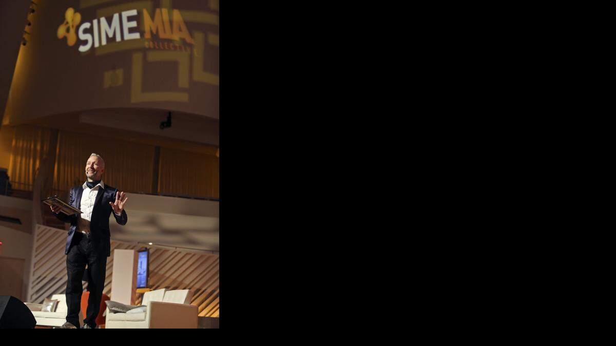 
EMCEE: Ola Ahlvarsson will host Sime MIA, a tech conference with some only-in-Miami twists, Dec. 1-3. He is shown here during the 2013 event.


