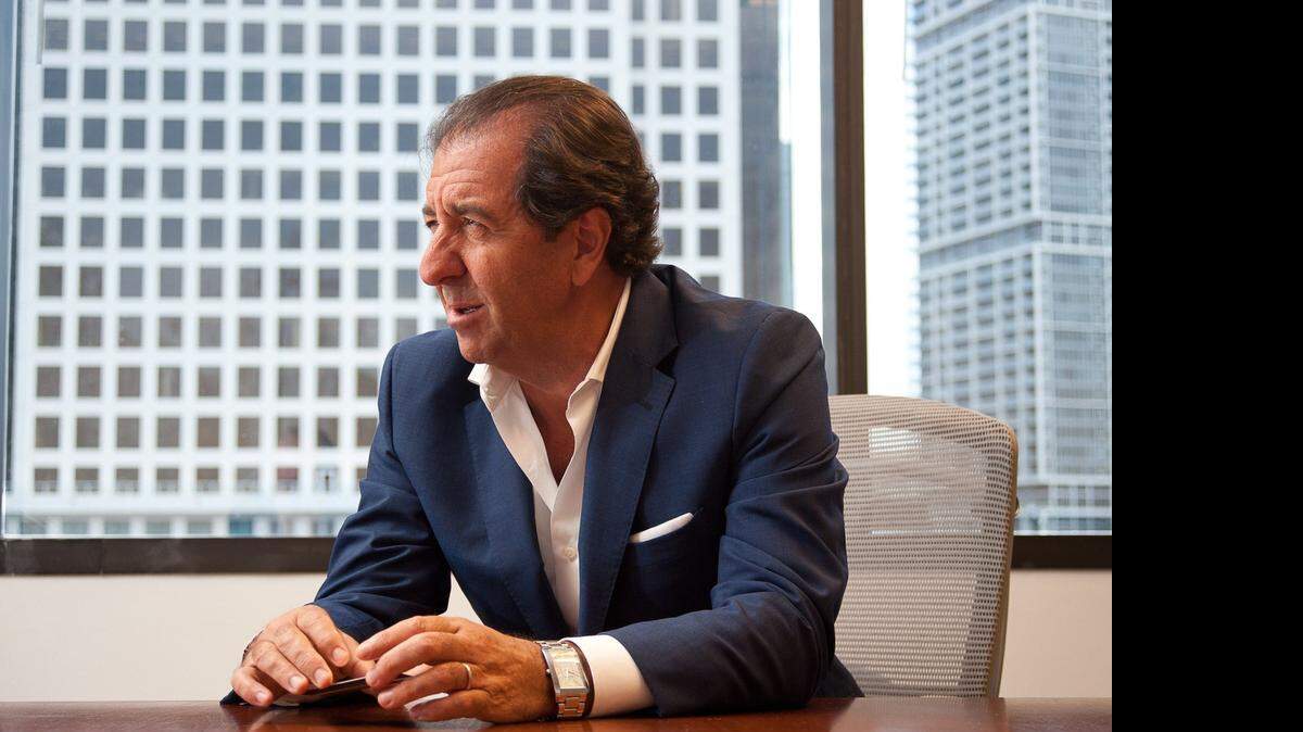 
Alvaro Tejeda, Meliá Hotels International regional vice president for the Americas, at the Americas headquarters on Brickell Avenue in Miami on April 22, 2015.

