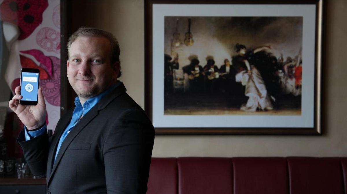 
Einar Rosenberg is the founder of Creating Revolutions, which through its mobile hardware and software, helps increase employee efficiency and enhance customer engagement. With the product, Service Pager, a restaurant patron with a smartphone can communicate with a waiter in one step. Rosenberg is shown at the Dream Hotel in South Beach.
