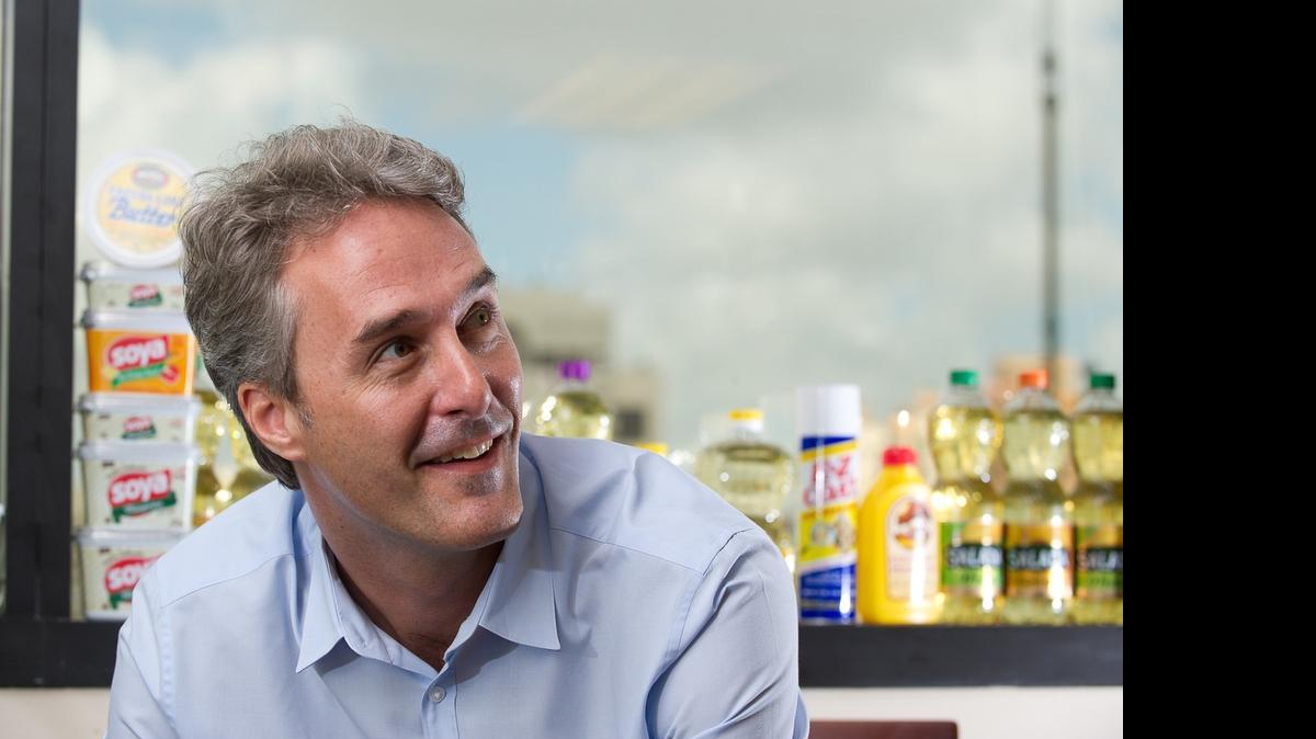 
William Dujardin, general manager for Bunge Latin America, at the headquarters in Coral Gables May 12, 2015.
