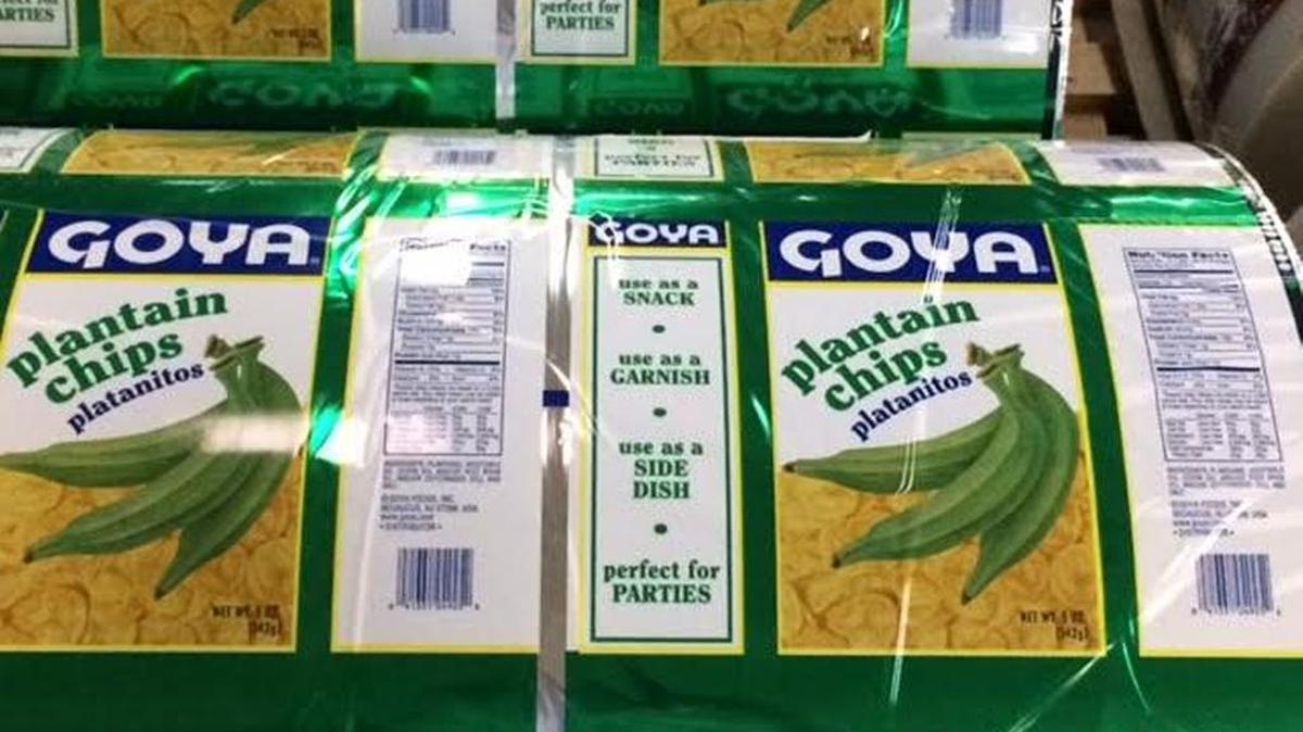Rolls of printed plastic packaging ready to be shipped to Goya Food at Sixto Packaging in Opa-locka on Dec. 23, 2016.