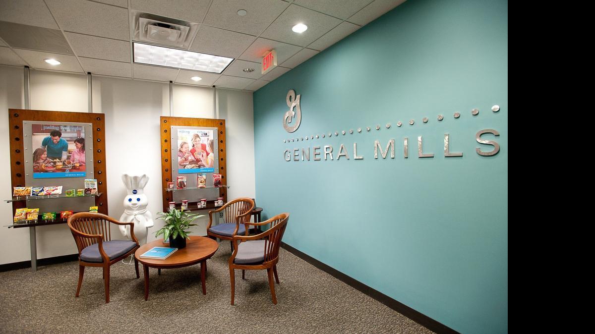 
A view of the reception area of the General Mills Latin America headquarters in Doral.
