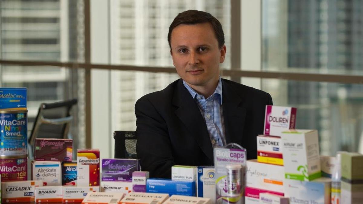 Daniel Salvadori, senior vice president of Abbott Laboratories Established Pharmaceuticals Division for Latin America, in his office in Brickell.