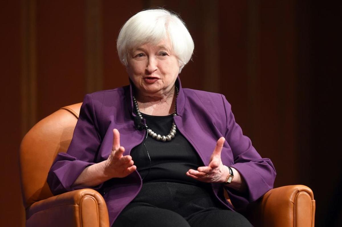Federal Reserve Chair Janet Yellen speaks at the University of Michigan in April. hile the Fed may be raising interest rates at home, that doesn’t affect bonds outside the U.S.