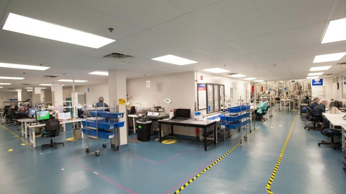A view inside the Cordis Corporation plant in Miami Lakes.