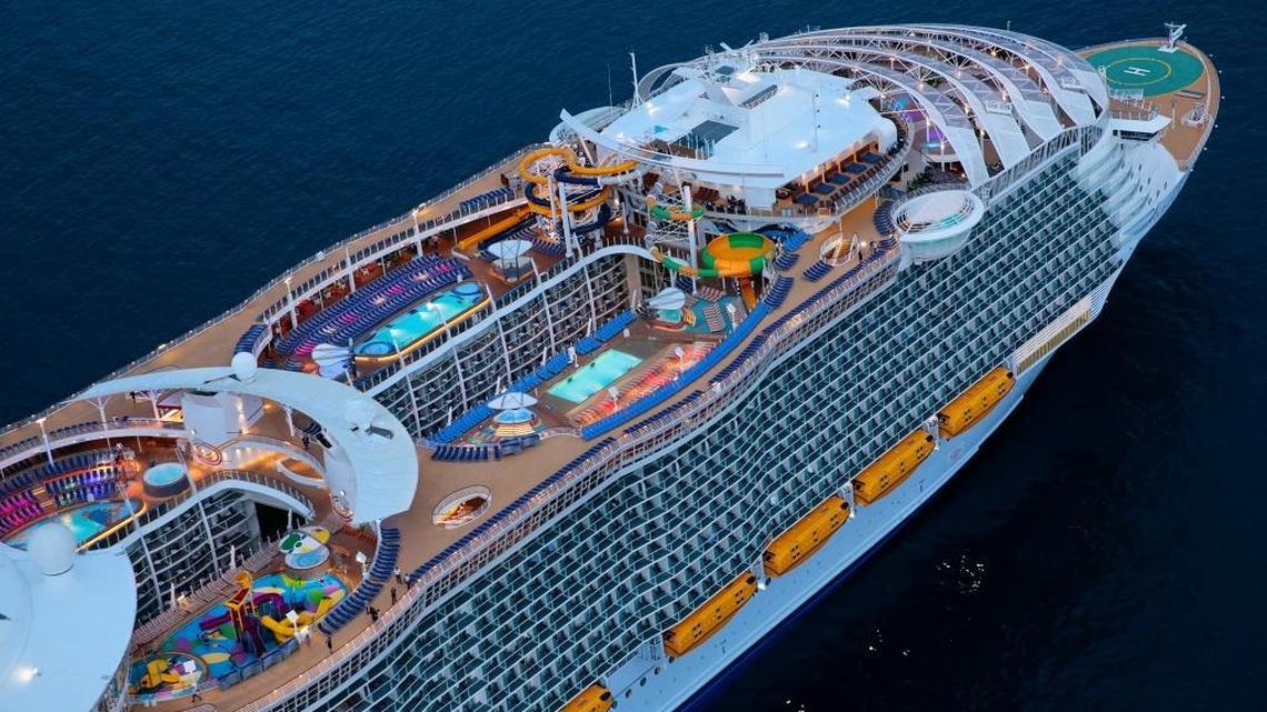 Royal Caribbean International’s 6,780-passenger Harmony of the Seas, the largest ship in the world.