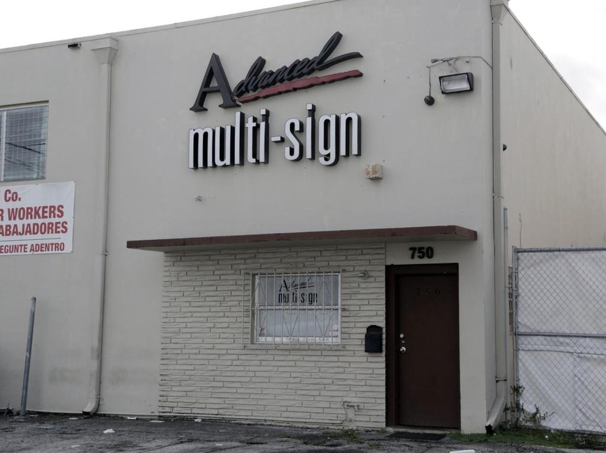 The building where Advanced Multi Sign is located at 750 W 26th St., Hialeah, FL. Advanced Multi Sign is a local company that designs and builds commercial signs for restaurants, banks, gas stations and other businesses from the Keys to West Palm Beach.