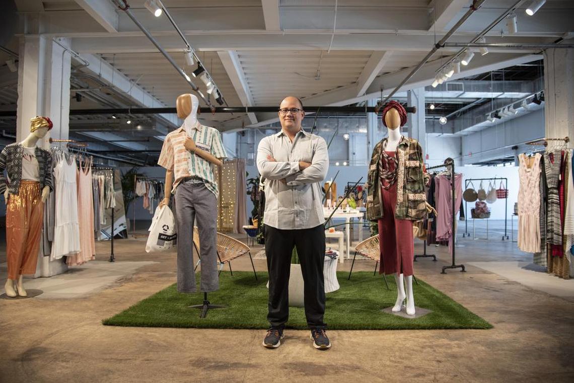Alvaro de Jesus, Nomad Tribe CEO and co-founder, inside the Museum of Sustainability, a pop-up store and museum located inside The Citadel, on July 2, 2019.