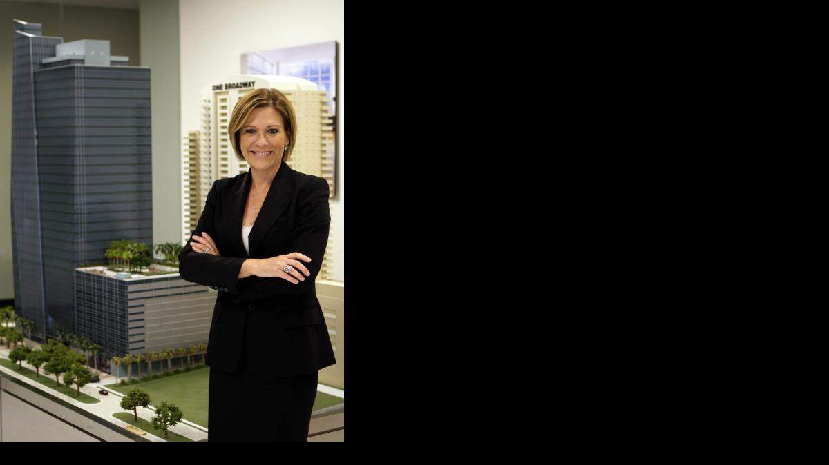 
Tere Blanca is the president and CEO of Blanca Commercial Real Estate that she started in 2009. She was able to build her start-up company into a major player in South Florida. Photographed Aug. 21, 2014.
