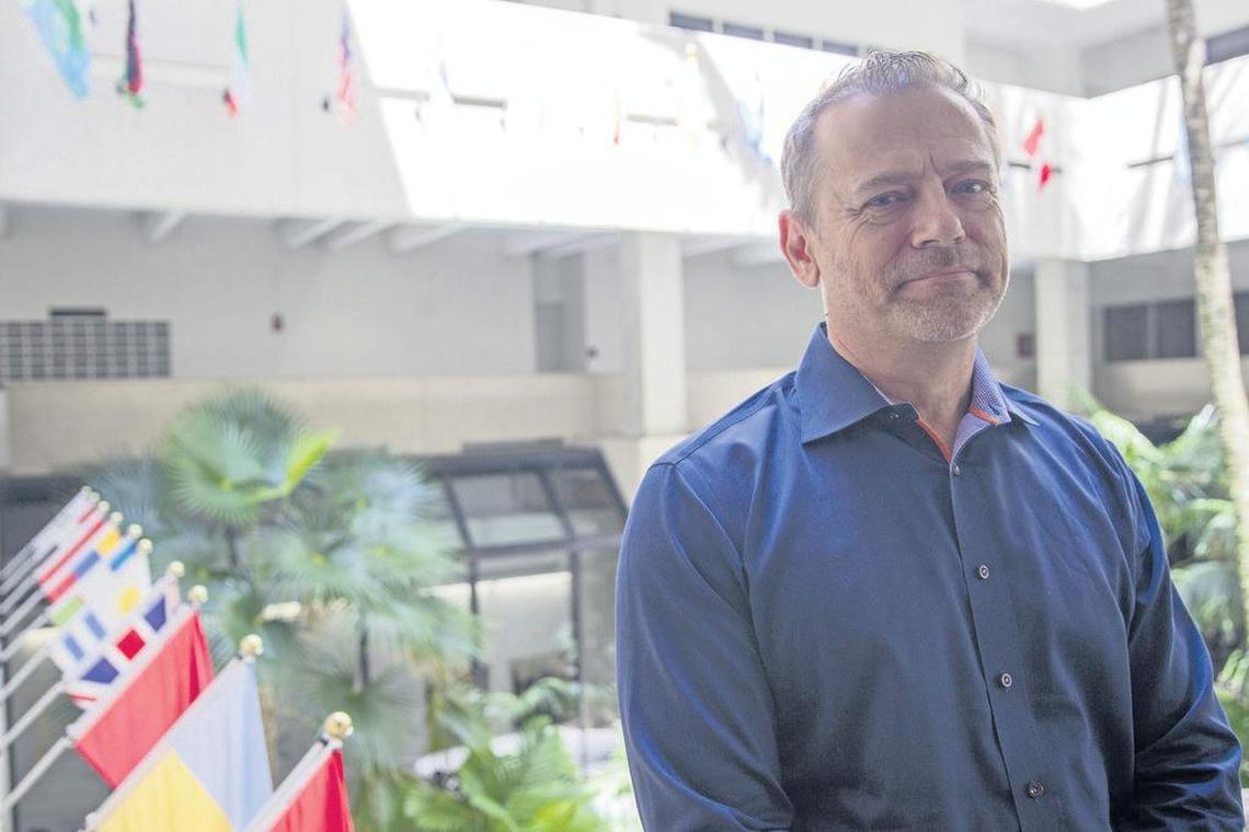 University of Miami Business School professor David Kelly at the school’s campus in Coral Gables.