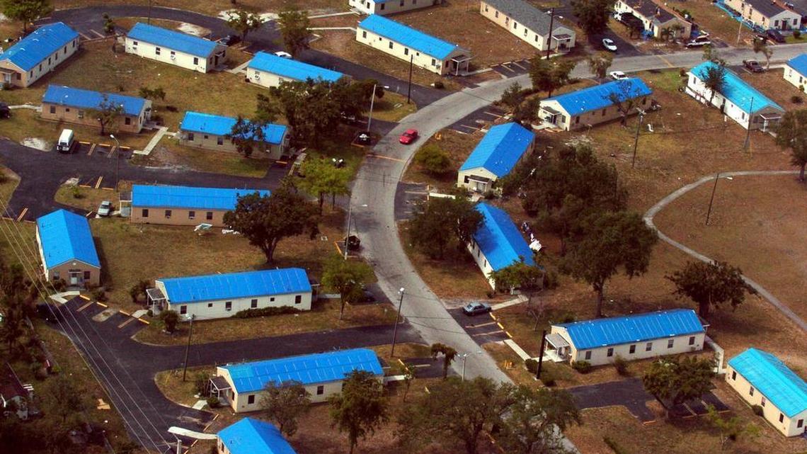 Blue tarps, signifying roof damage, were seen across parts of South Florida and southwest Florida after Hurricane Wilma in 2005. Links to insurance company filings, OIR reports and other data are available on floir.com.