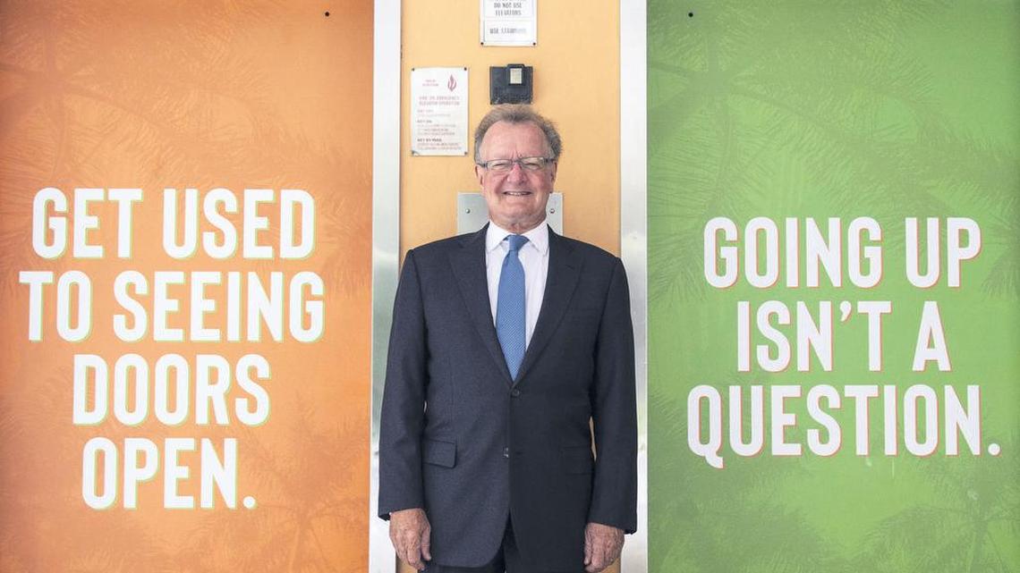 Dean of the University of Miami Business School John Quelch, at the school’s campus in Coral Gables in July.