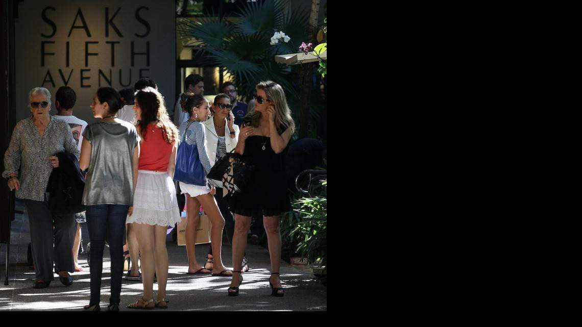 BAL HARBOUR SCENE: Shoppers stroll during last-minute holiday shopping in December. Bal Harbour Shops has recently unveiled several newly designed or expanded stores, including those for Chloé, Bulgari, Intermix and J.W. Cooper., and added The Webster and Buccellati. In 2015, Dsquared2 and Tomas Maier are among the boutiques expected to open.