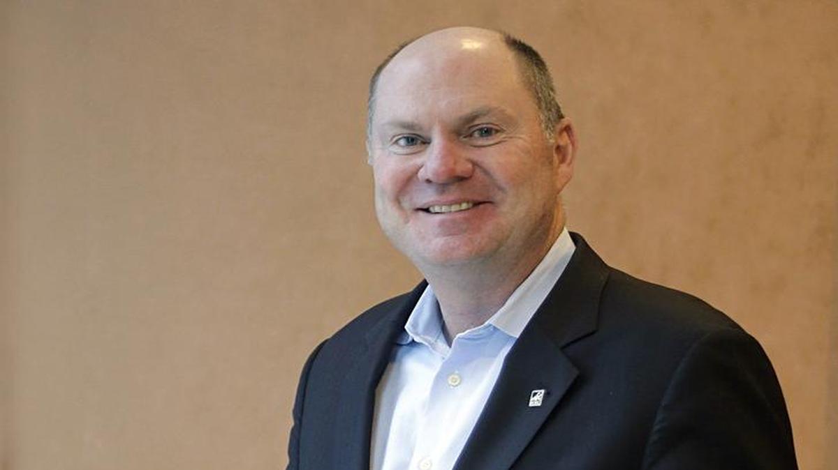 On March 2, Thomas McGee, president and CEO of International Council of Shopping Centers, is photographed during a break at industry conference inside JW Marriot Marquis Miami for a Business Monday Q&A.