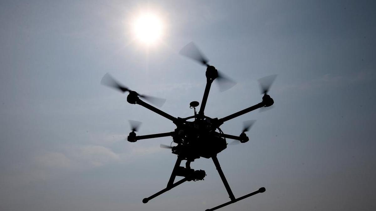 
In this June 11, 2015 file photo, a hexacopter drone is flown in Cordova, Md. Pilot reports of drone sightings so far this year are more than double last year, the Federal Aviation Administration reported Thursday. 

