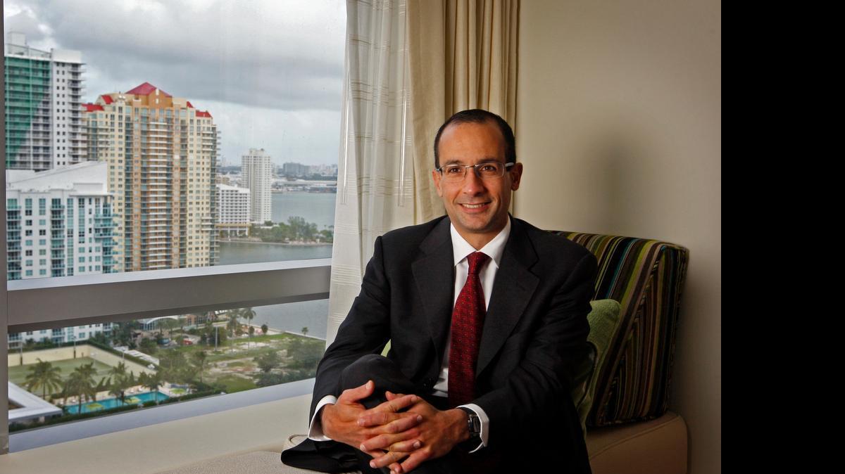 
Marcelo Odebrecht, the head of Odebrecht, the largest construction company in Brazil, is shown during a 2011 visit to Miami. He was detained in Brazil as part of the growing Petrobras scandal.
