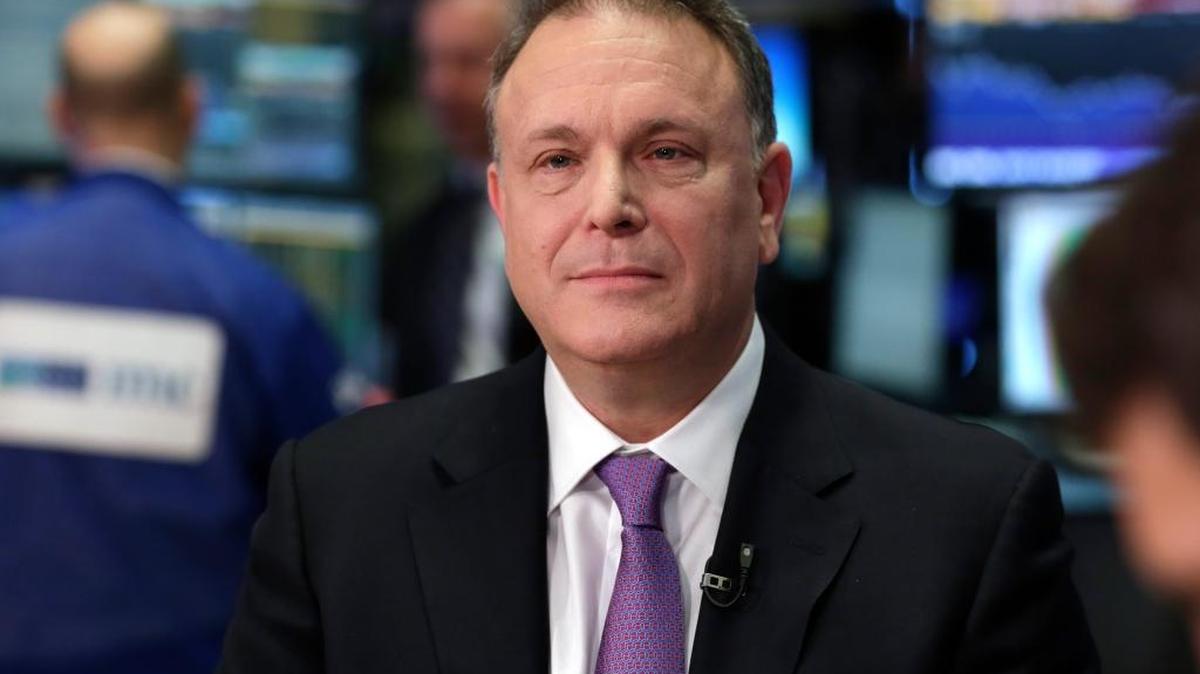 Newell Rubbermaid President and CEO Michael Polk is interviewed on the floor of the New York Stock Exchange, Monday, Dec. 14, 2015.