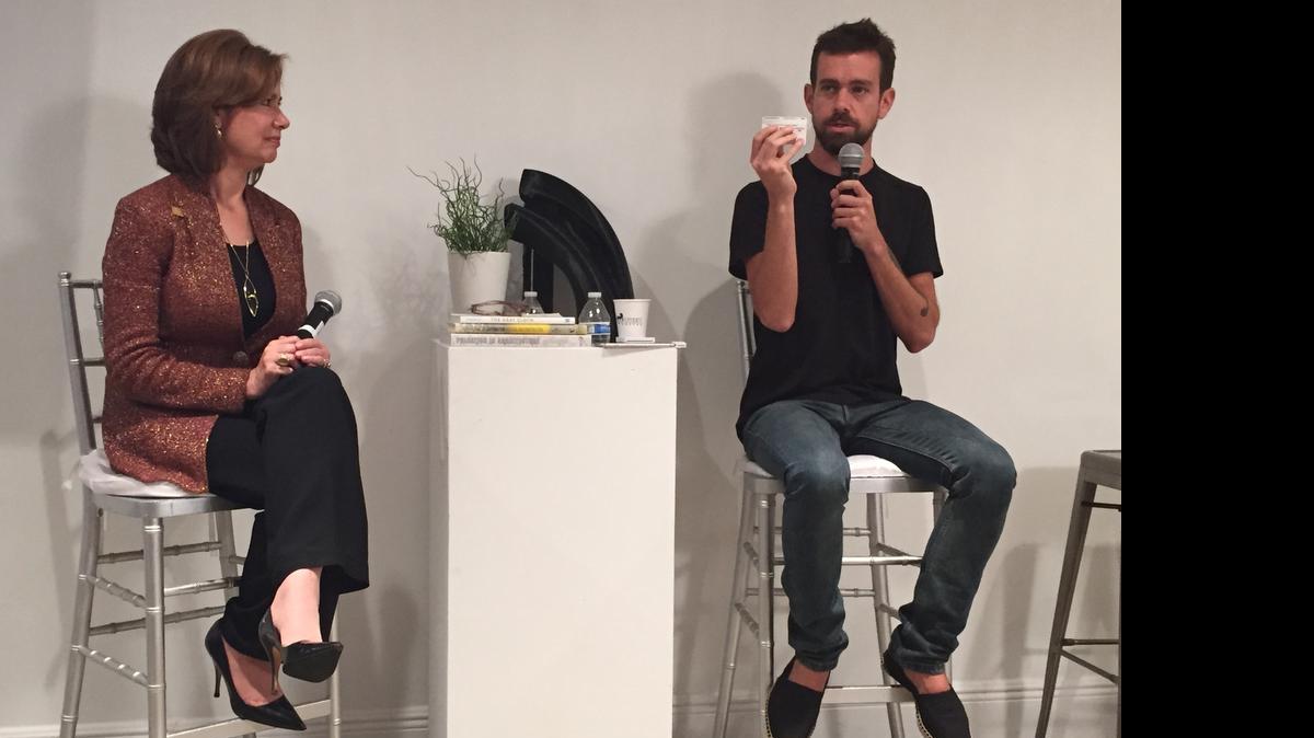 
CHANGE IS COMING: Maria Contreras-Sweet, head of the SBA, and Square CEO Jack Dorsey.
