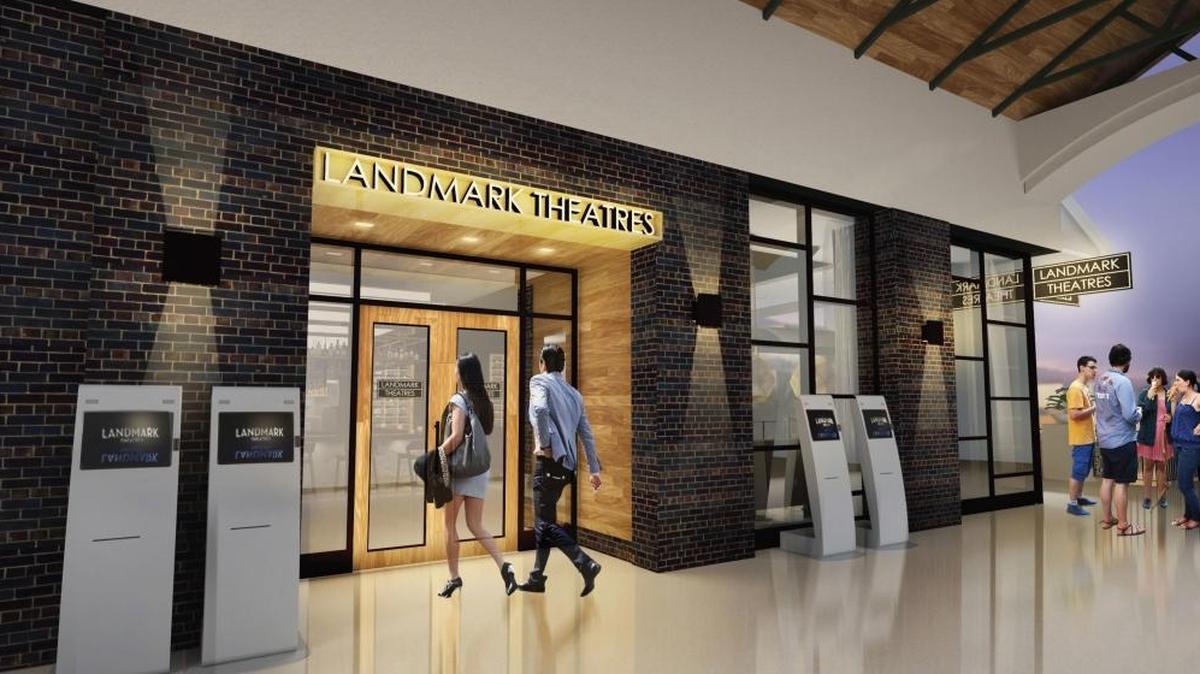 Architectural rendering of Landmark Theatres at Merrick Park, which opens its doors on Friday Dec. 9.