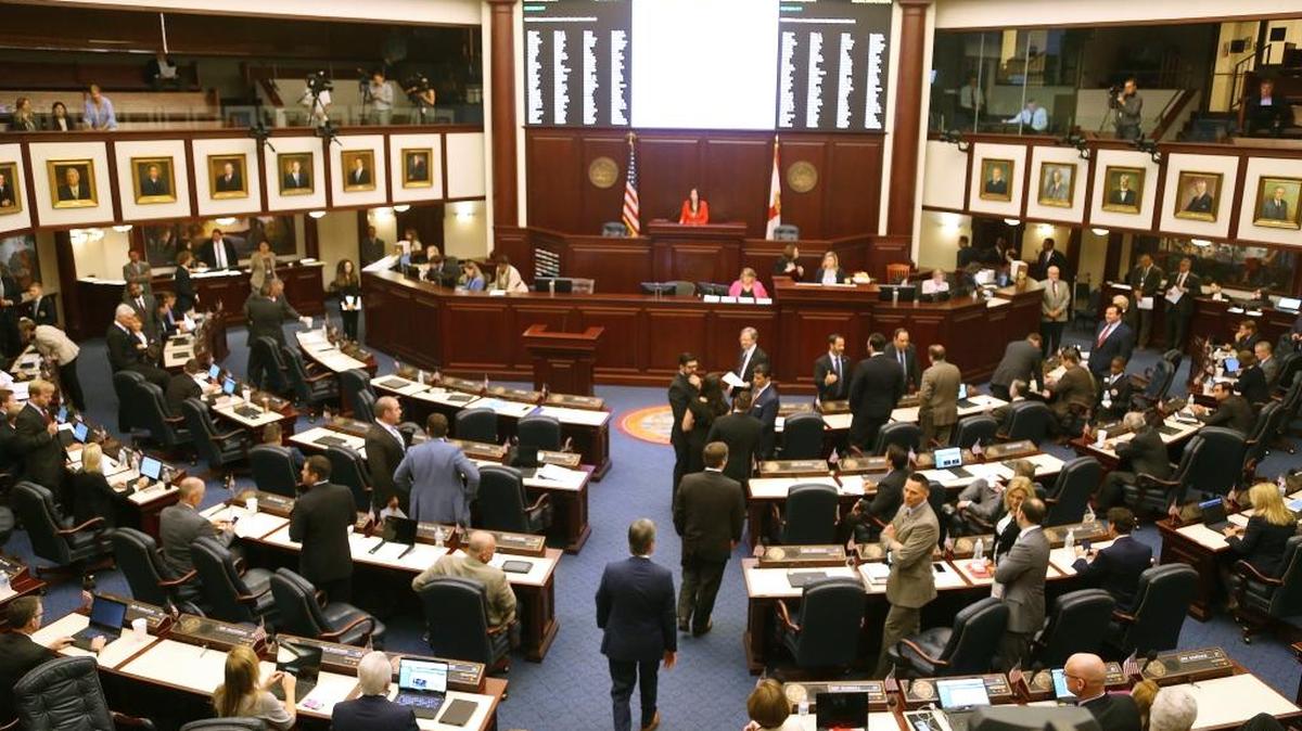 Lawmakers in the Florida House debate bills, Thursday, May 4, 2017, in Tallahassee.