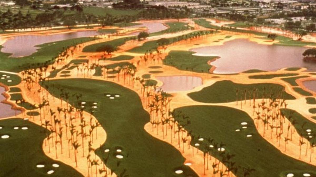 When Greg Norman redesigned the White Course, its principal feature was lots and lots of sand. The course in Doral has been closed for several years and now has been sold for development.