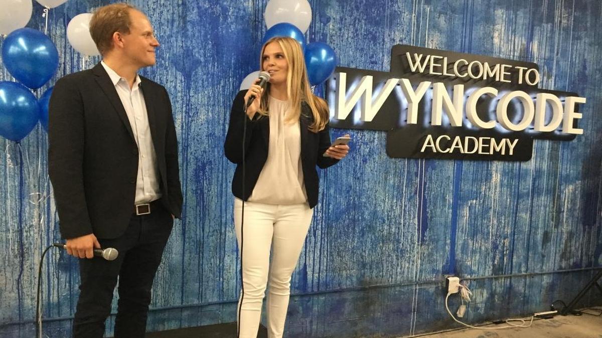 Juha and Johanna Mikkola, founders of coding education company Wyncode, in 2017. Wyncode was purchased by New York-based BrainStation in January.