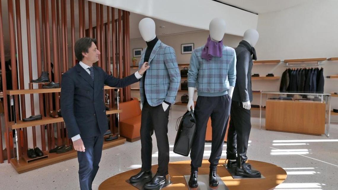 Hermes CEO Axel Dumas walks through the French fashion house’s new flagship store in the Design District at its formal opening on Thursday, November 5, 2015.