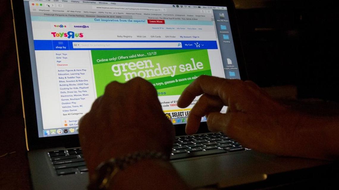 An online shopper searches different sites, Monday, Dec. 12, 2016, from Miami. Unfortunately, there’ss no time like the holidays for fraud. Online shopping is convenient and popular, for shoppers and scammers alike. Experts suggest restricting your purchases to reputable vendors, and be wary of lookalike websites, where the name of a well-known brand is slightly off. Also, donât click on emails and links from unfamiliar senders, and make payments only on secure sites indicated by a lock symbol or “https” in the web address.