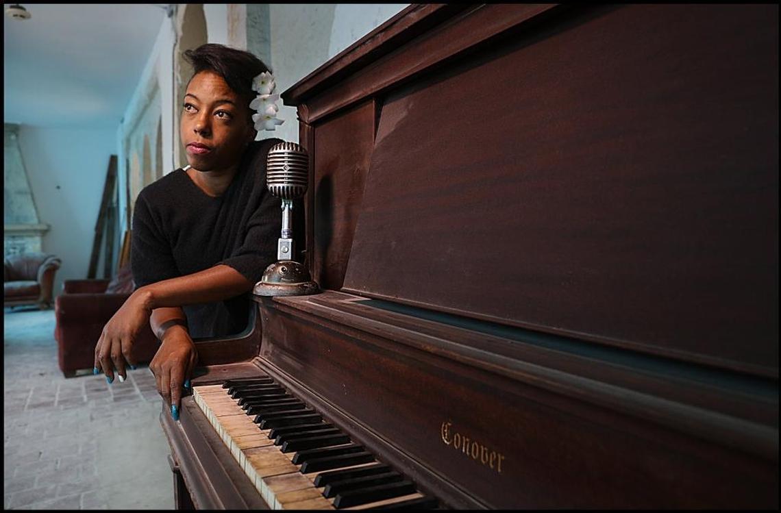 Actress/Jazz musician Vanya Allen as Billie Holiday in Miami Motel Stories, a series of short plays based on the former occupants of the Tower Hotel.