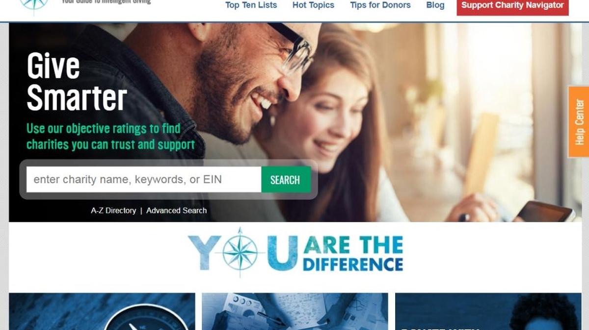 The website charitynavigator.org helps individuals determine how to evaluate the effectiveness of their giving.
